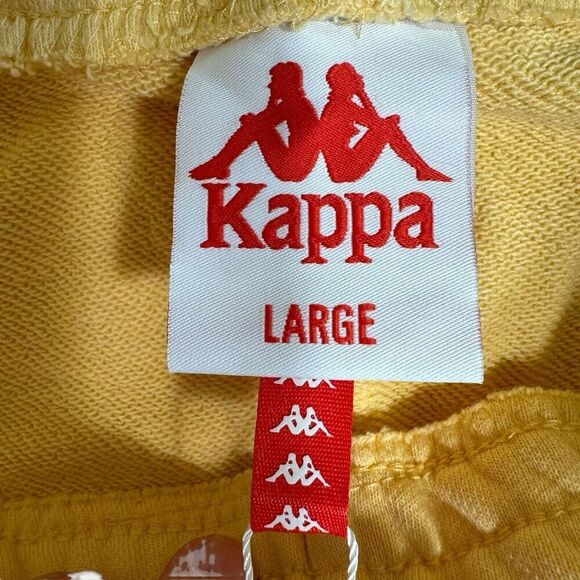 Kappa Sweatpants Women's Authentic Ambalavao Yellow Sz Large 35152HW - Picture 6 of 13